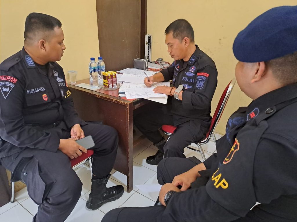 Tim Supervisi dari Satbrimobda Sulsel Datangi Mako Brimob Bone