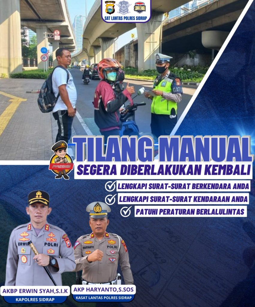 Wajib Tahu! Polres Sidrap Siapkan tilang Manual Bagi Pelanggar Lalulintas