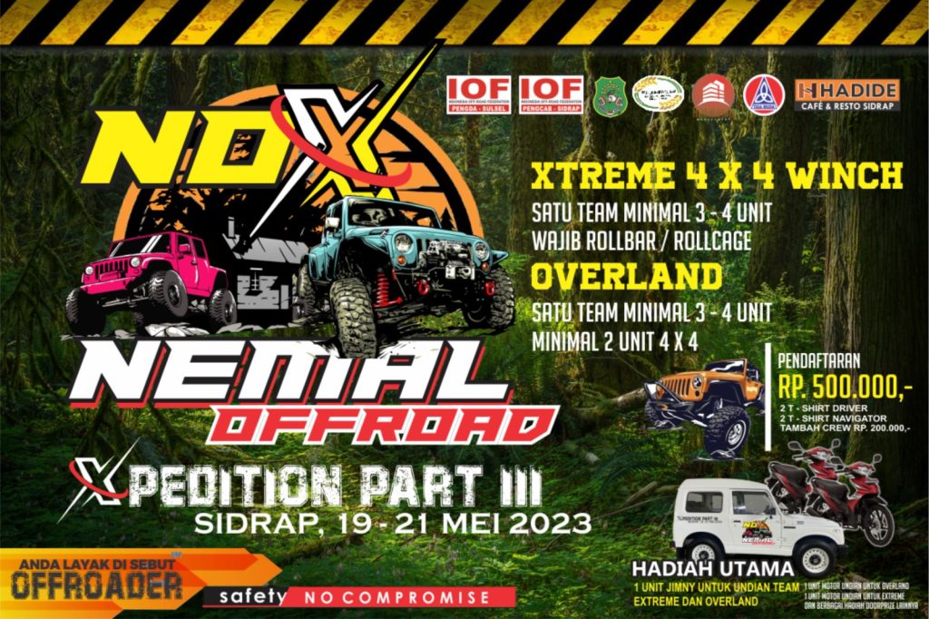 Peringati Hari Bhayangkara ke-77, Off Roader Bakal Berlaga di Sidrap