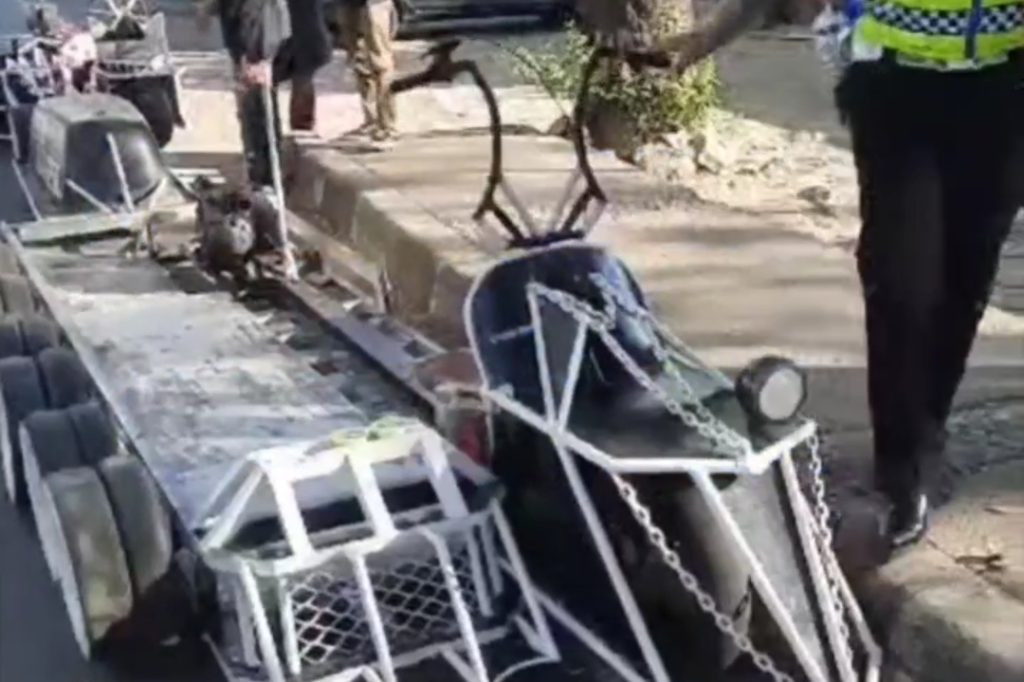 Wah! Motor Vespa Ekstrim Kena Sanksi Tilang dan Dikandangkan Satlantas Polrestabes Makassar