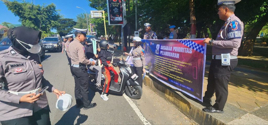 Ini yang Dilakukan Satlantas Polres Bone Hari Pertama Operasi Patuh Pallawa-2023