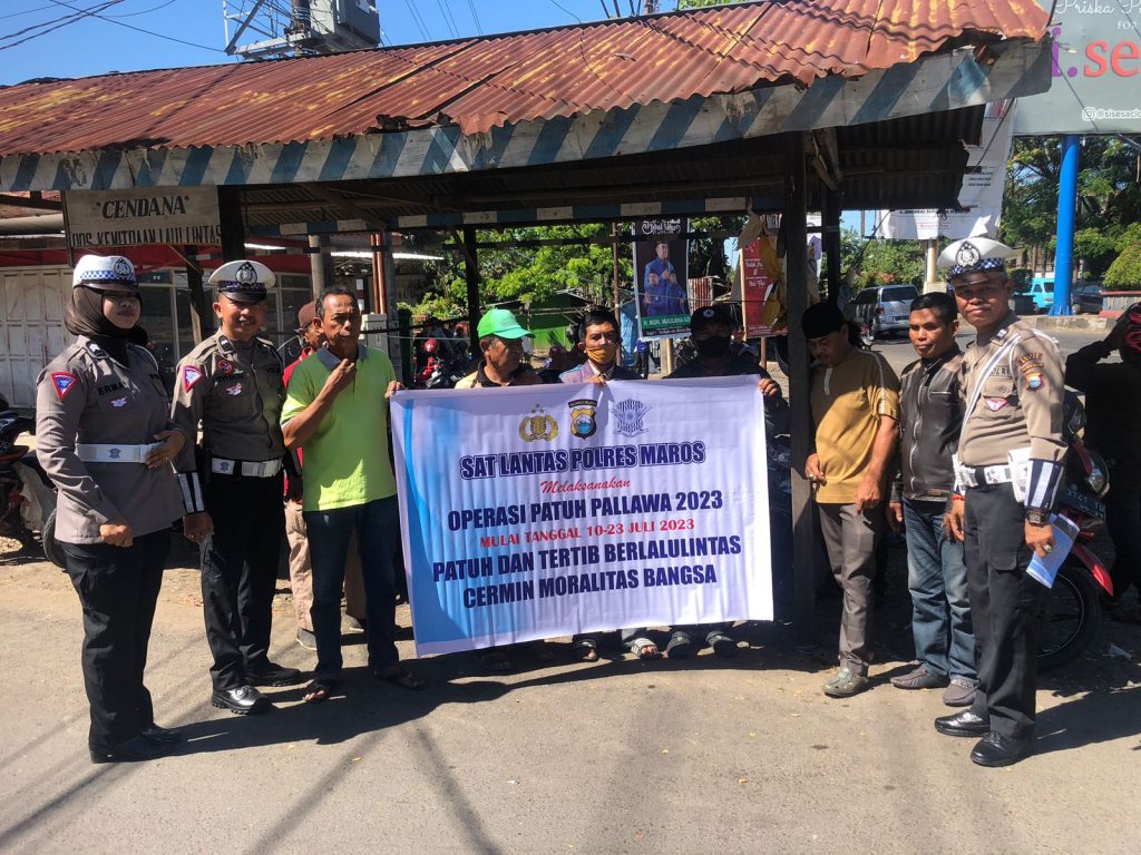 Hari Pertama Operasi Patuh Pallawa 2023, Satlantas Polres Maros Layangkan Tilang 3 Unit Kendaraan