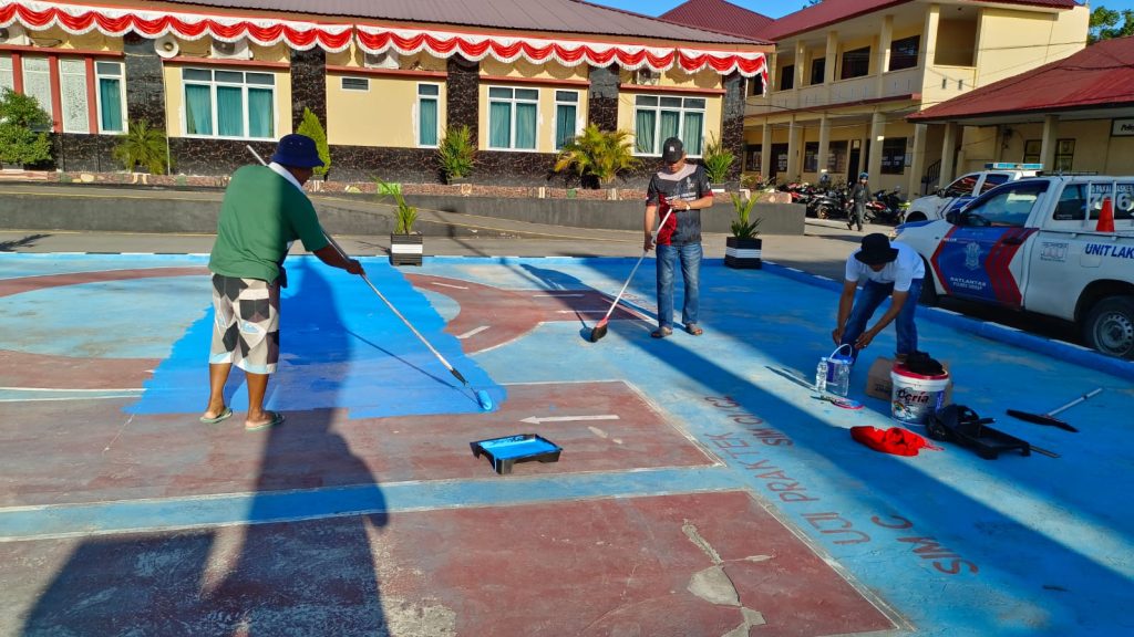 Sat Lantas Polres Sidrap Ubah Sirkuit Ujian Praktik SIM C