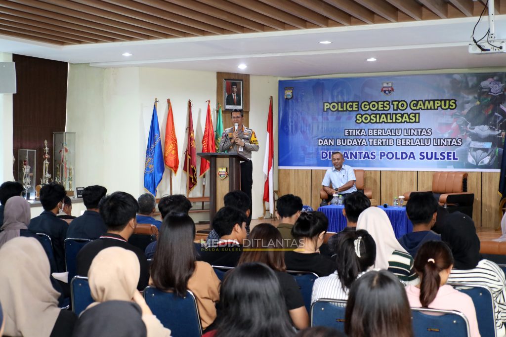 Dirlantas Polda Sulsel Ajak Mahasiswa Peduli Keselamatan berlalulintas
