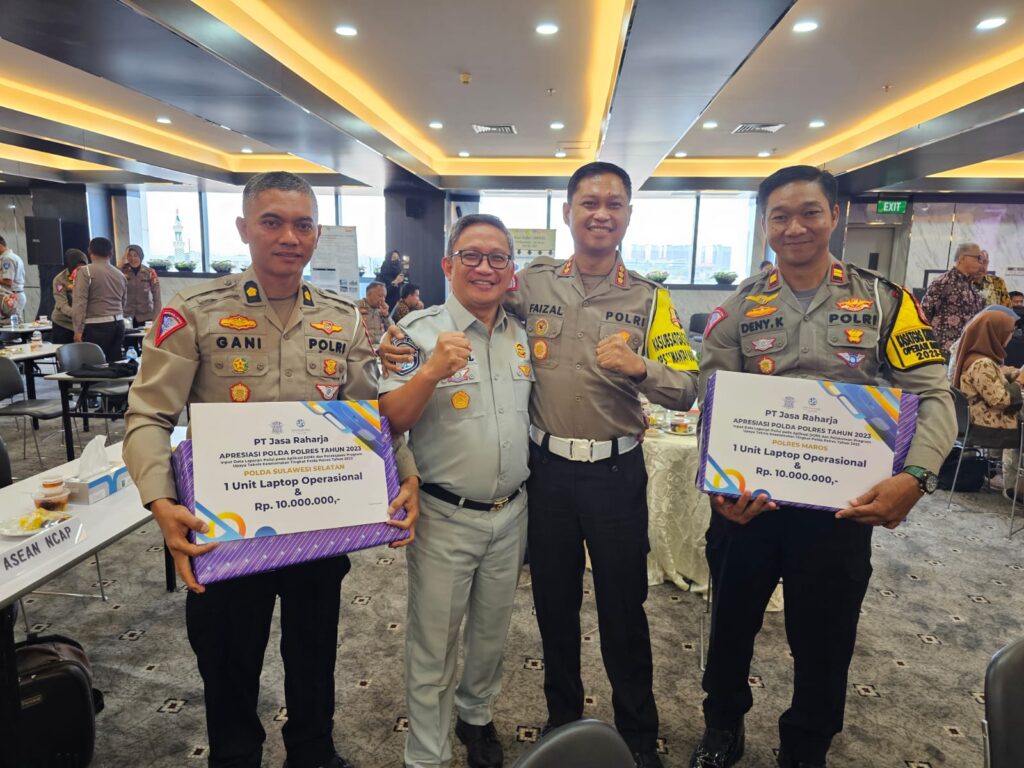 Enam Polres Jajaran Polda Sulsel Dapat Penghargaan PT. Jasa Raharja