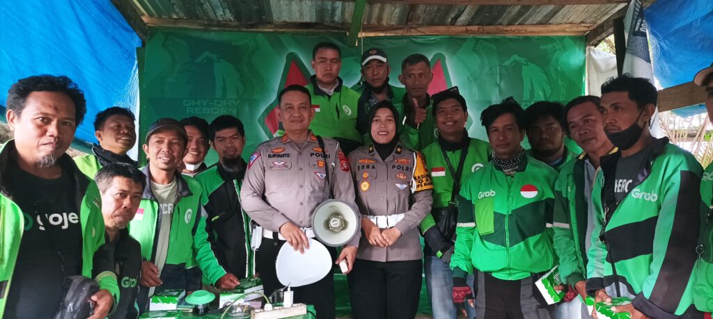 Sasar Driver OJOL, Subdit Kamsel Ditlantas Polda Sulsel Ingatkan Tertib Berlalulintas dan Penerapan ETLE Mobile