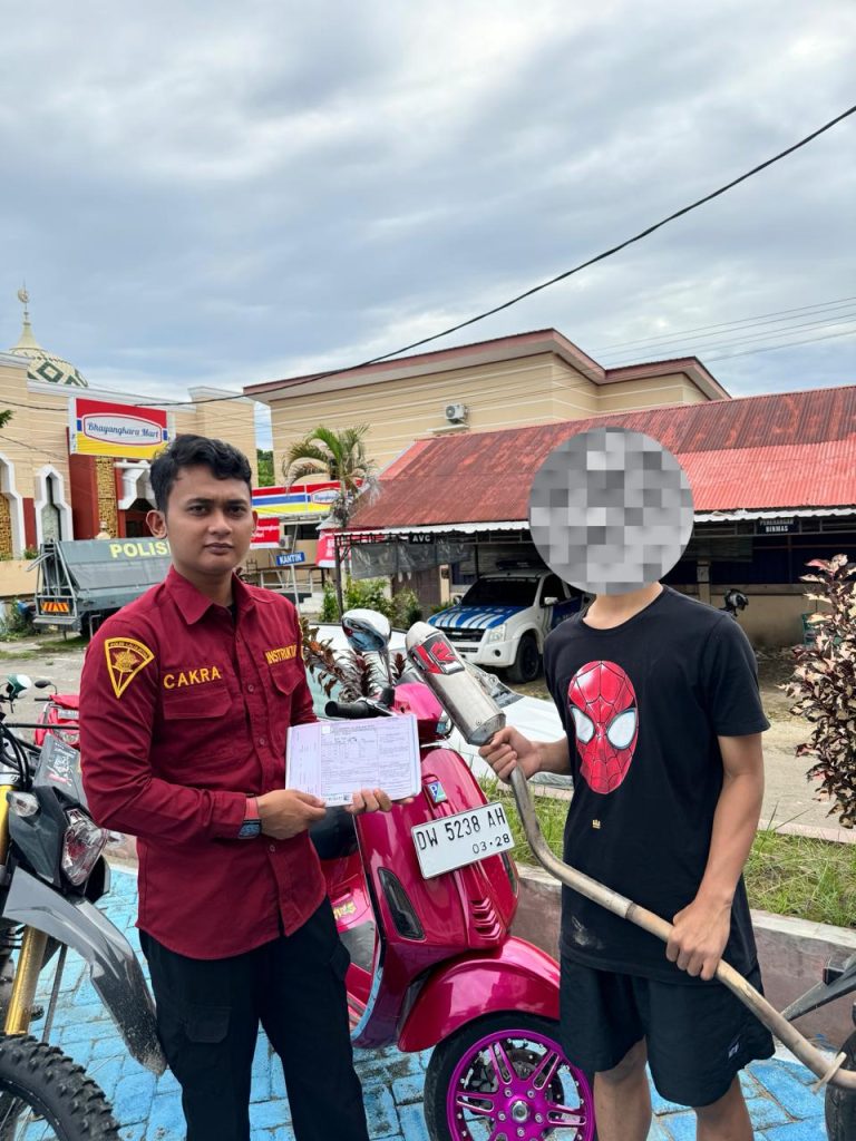 Satlantas Polres Bone Tertibkan Balap Liar dan Knalpot Tidak Sesuai Spektek