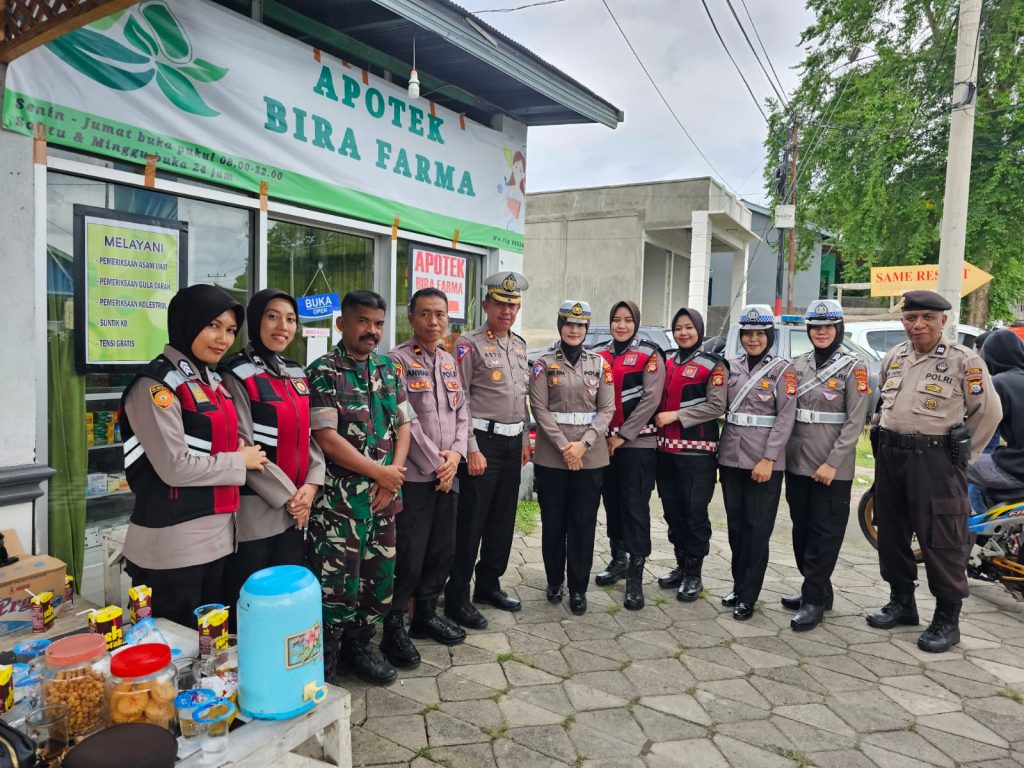 Kasat PJR Ditlantas Polda Sulsel Gelar Asistensi Pos Pengamanan dan Arus Lalulintas di Tanjung Bira