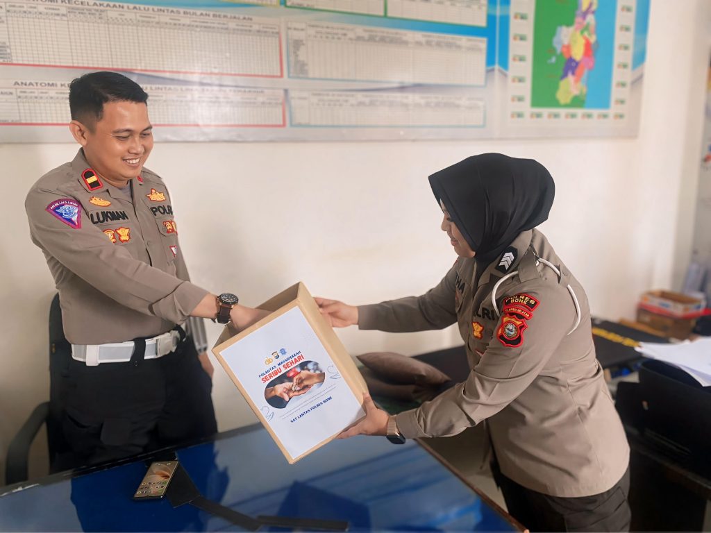 Satlantas Polres Bone Luncurkan Program “Polantas Massidekka” Seribu Sehari