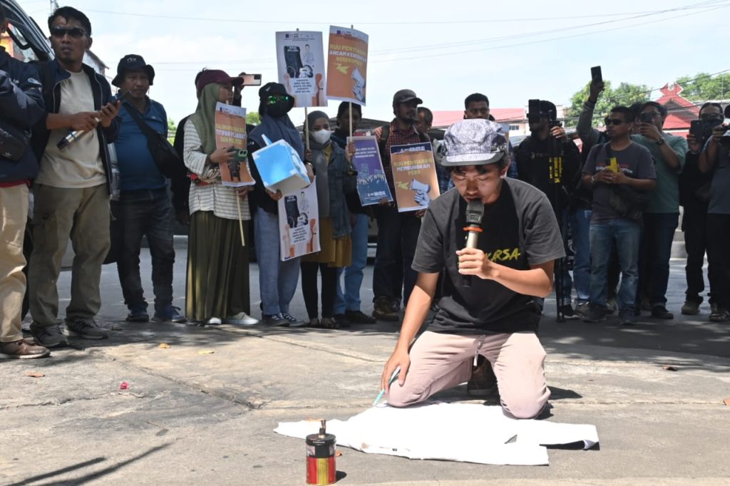 Gema Penolakan RUU Penyiaran oleh Wartawan di Sulsel