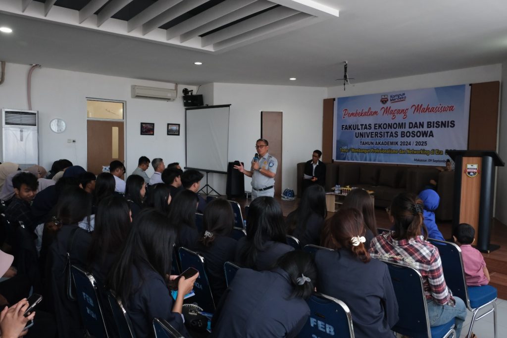Pembekalan Magang Mahasiswa UNIBOS, Kepala Cabang Jasa Raharja Sulsel: