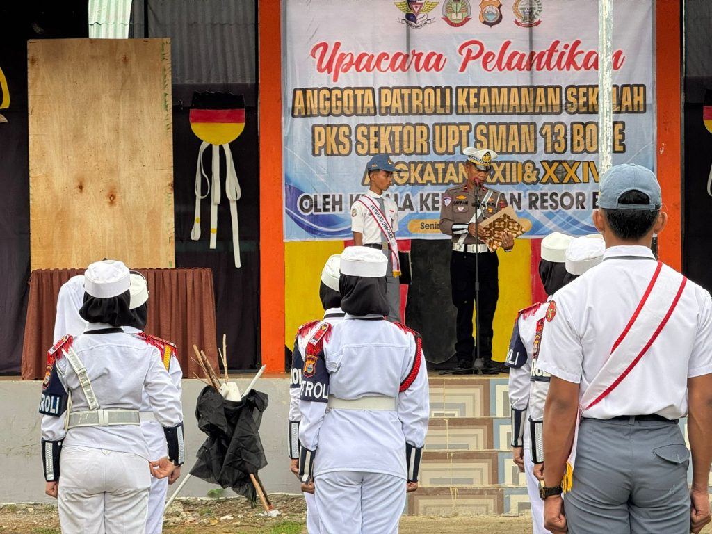 Ajak Disiplin Berlalulintas Siswa SMA Negeri 13, Ini Penekanan Personel Satlantas Polres Bone!