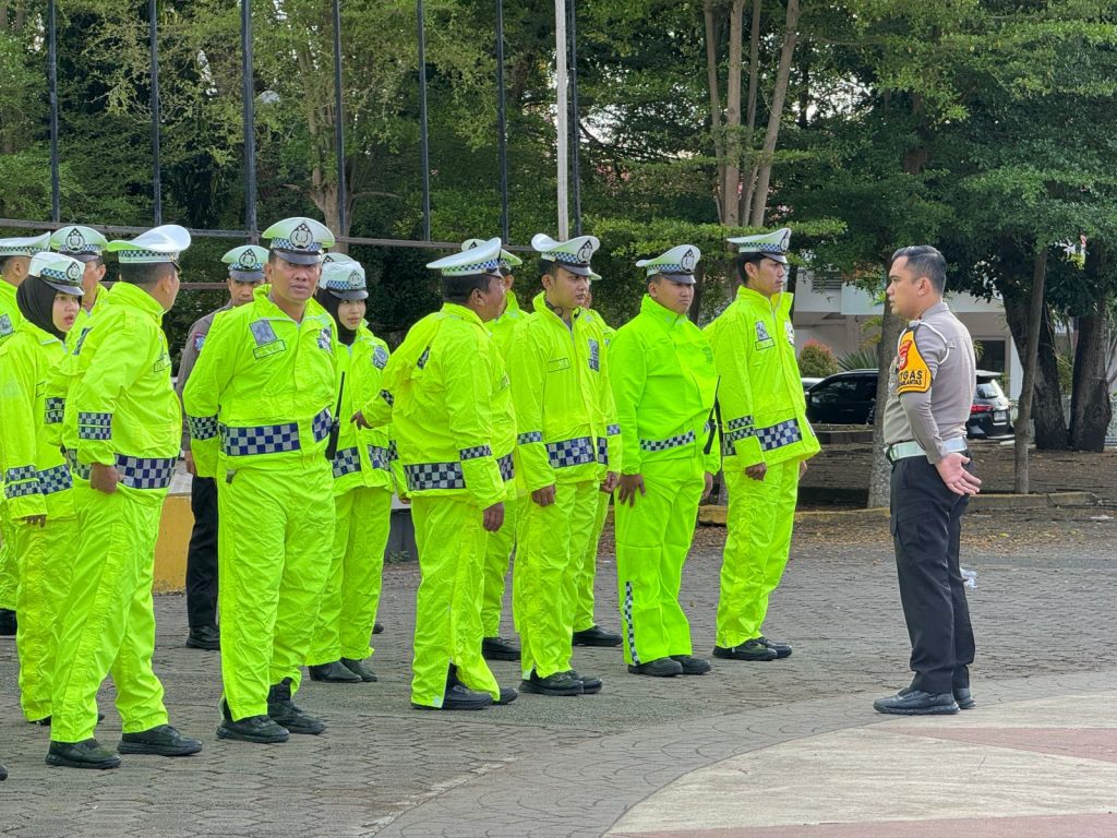 Cek Kesiagaan Personel Satlantas Polres Bone, Tugas di Musim Penghujan