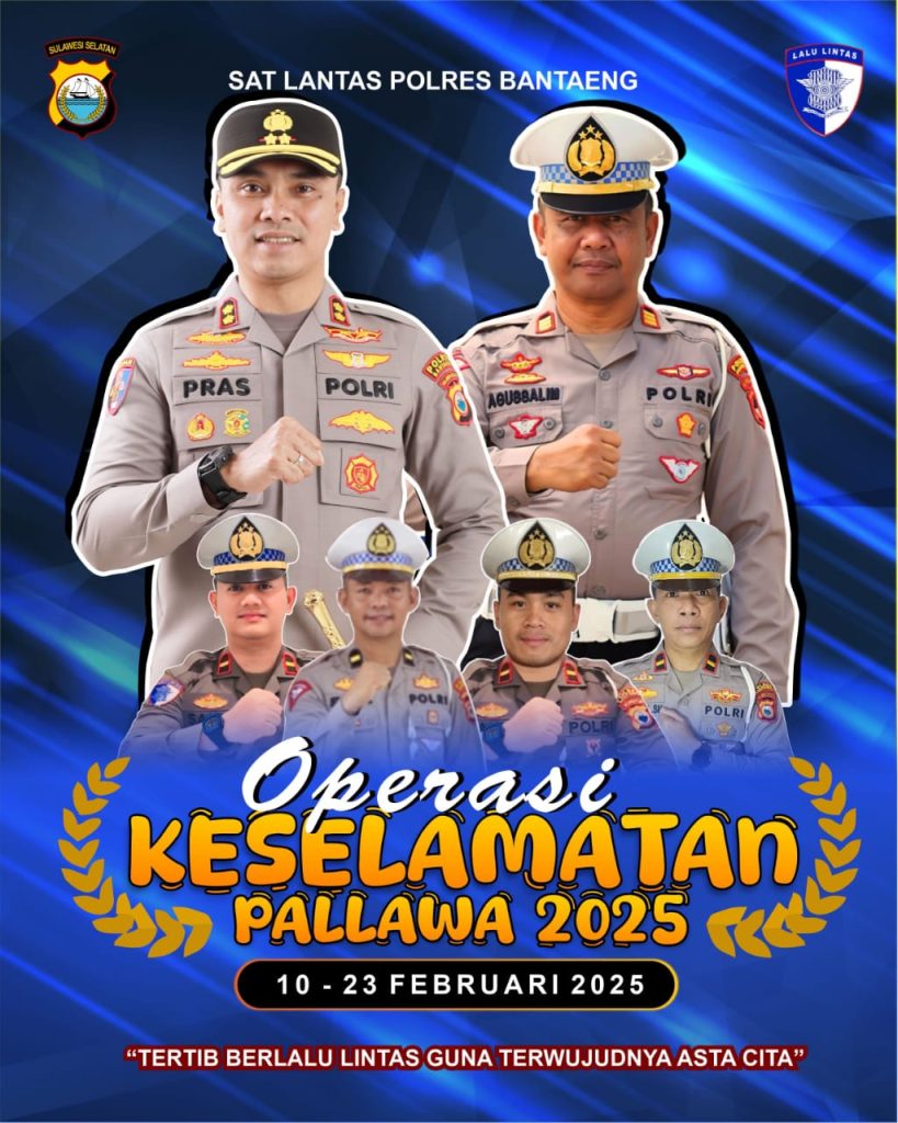 Sepekan Operasi Keselamatan Pallawa 2025, Satlantas Polres Bantaeng Perbanyak Sosialisasi dan Edukasi