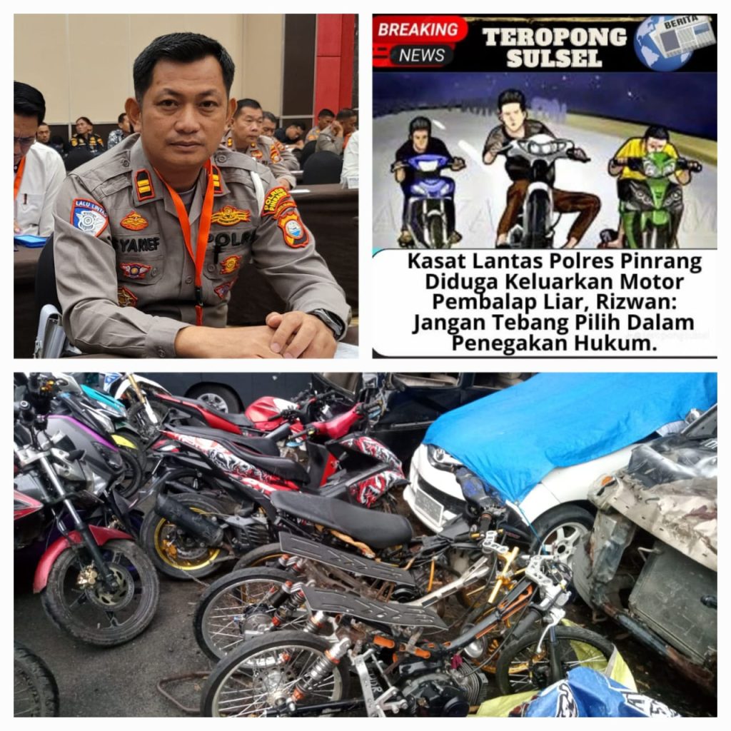 Catat! Sepeda Motor yang Dibebaskan Satlantas Polres Pinrang, Bukan Pelaku Balap Liar