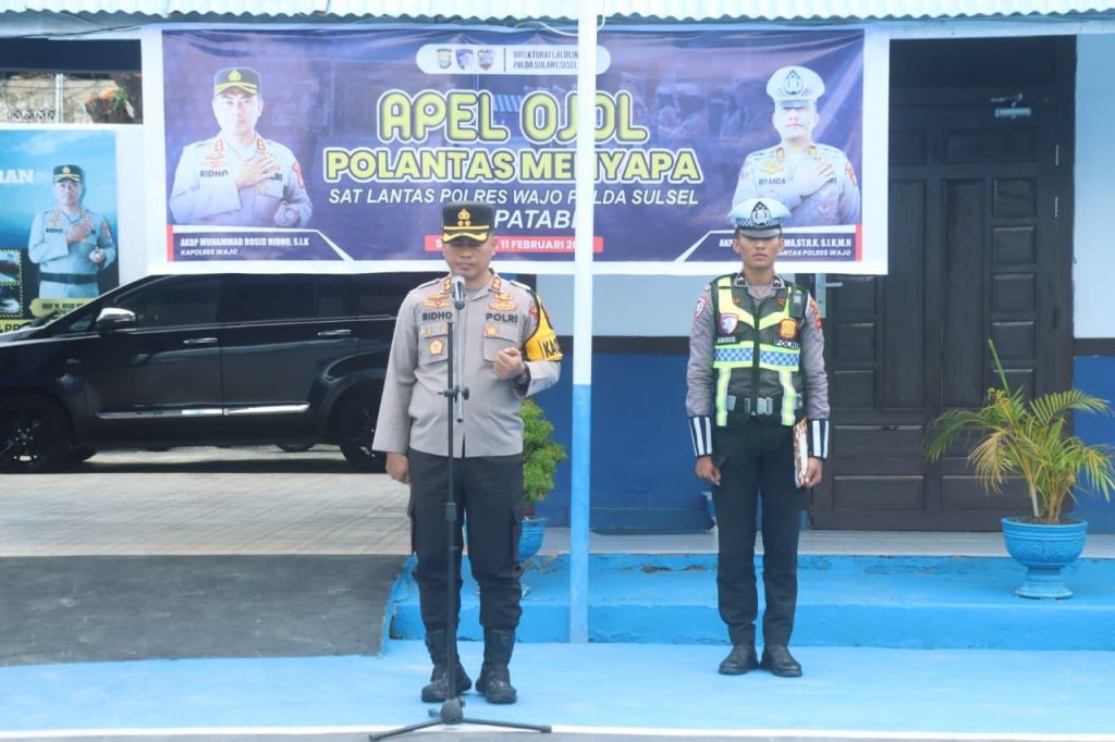 Kapolres Wajo: “Ojol Jadi Pelopor Keselamatan Lalu Lintas”