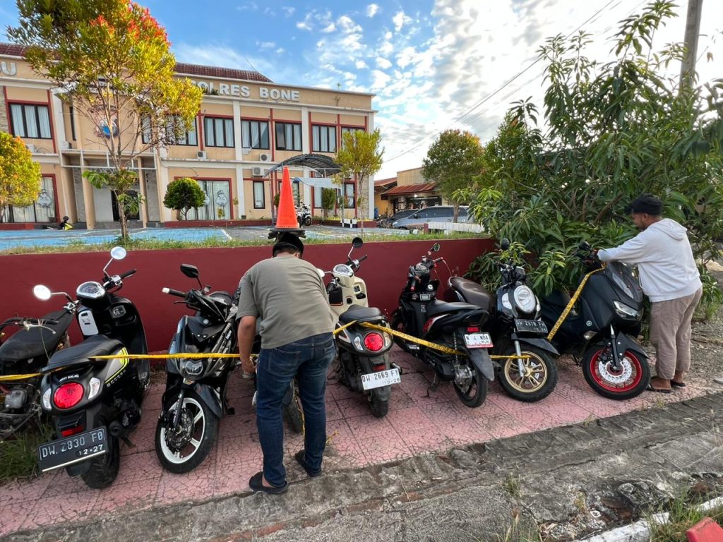 Bubarkan Aksi Balap Liar, Satlantas Polres Bone Amankan 10 Motor