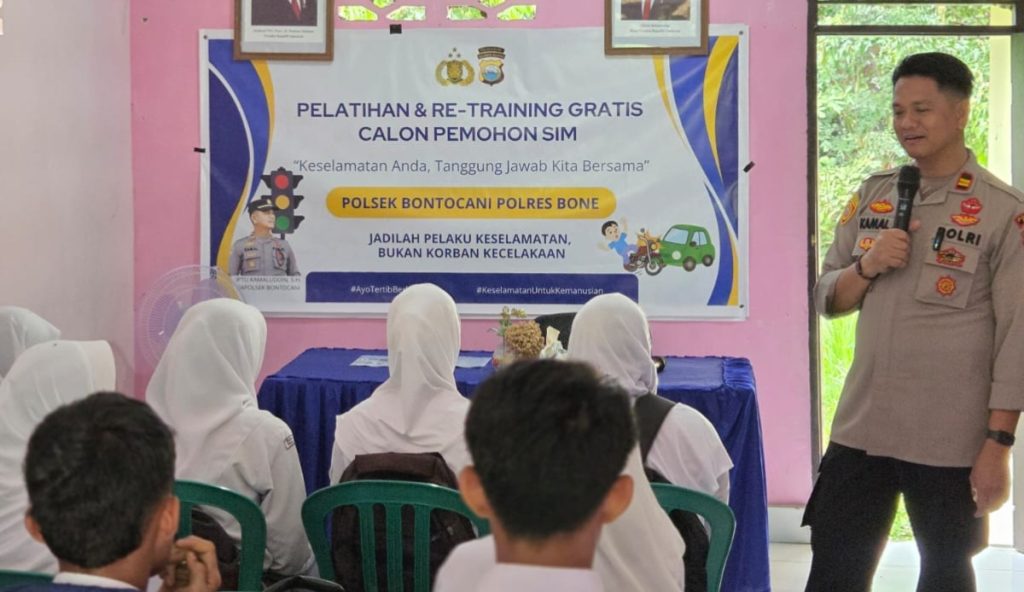 Hari Pertama Operasi Keselamatan Pallawa 2026, Polsek Bontocani Dorong Edukasi Keselamatan Berkendara Sejak Dini
