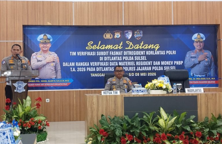 Tim Verifikasi Fasmat Ditregident Korlantas Polri di Ditlantas Polda Sulsel: Tingkatkan Transparansi Layanan Material