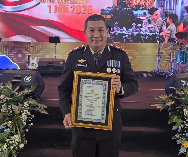 Satlantas Polres Gowa Rebut Juara 1 Penindakan ETLE di Hari Jadi Bhayangkara ke-80