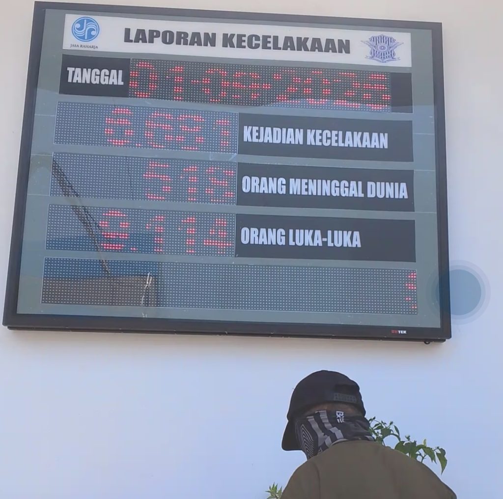 Update Data Laka Lantas Kini Tampil di Papan Informasi Digital Ditlantas Sulsel, Keluar dari Zona Merah!