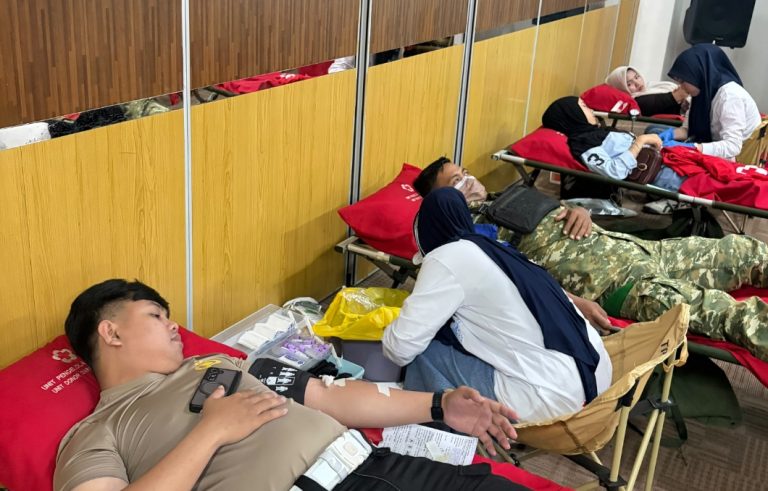 Wujud Kepedulian ke Masyarakat, Satlantas Polres Bone Gelar Aksi Donor Darah